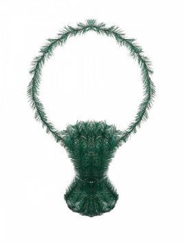 Кошик штучна хвоя 2 сорт 75*45*18 см 02136 фото