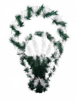 Кошик штучна хвоя 2 сорт 73*45*20 см 02167 фото