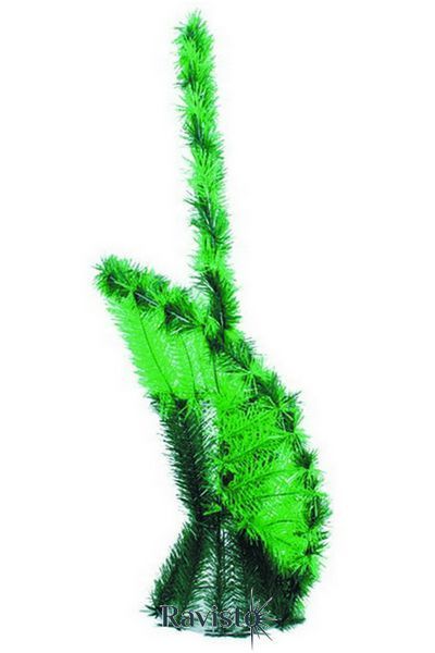 Кошик 2,72 штучна хвоя чорний дріт 3 кат 90*60*35 см 0191 фото
