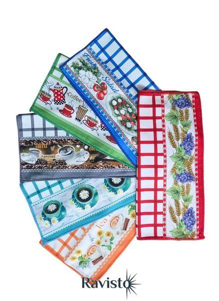 Полотенце кухня микрофибра 40*60 см 12/20 шт в уп 50049 фото