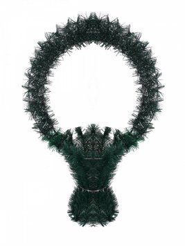 Кошик штучна хвоя 2 сорт 70*48*19 см 02108 фото