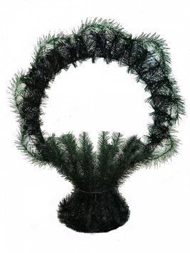 Кошик штучна хвоя 2 сорт 75*65*30 см 02390 фото