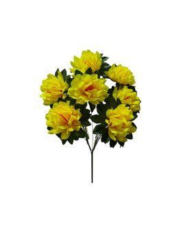 Букет штучний магнолія шовк 7 голів 55 см 20 шт в уп 210061 фото