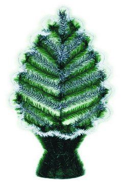 Кошик листок 1,97 штучна хвоя чорн дріт 3 кат 91*51*23 0165 фото
