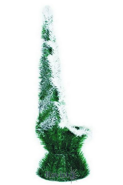 Корзина лист 1,97 искусственная хвоя черная проволока 3 кат 91*51*23 0165 фото