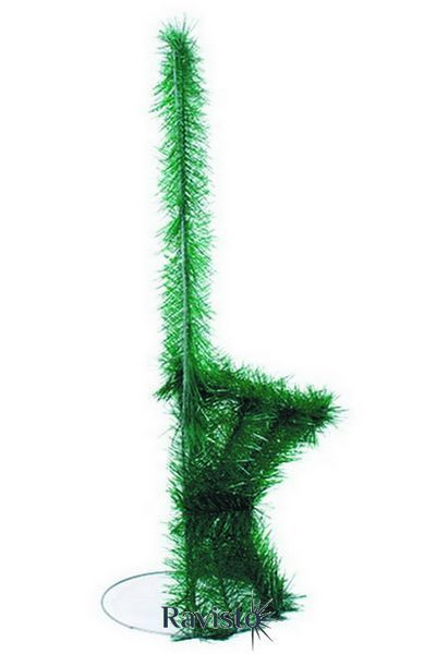 Кошик 1,34 штучна хвоя чорний дріт 3 кат 73*46*21 см 0179 фото