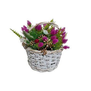 Корзина плетеная "Малыш" фиолетовая 15*13см 0517-5 фото