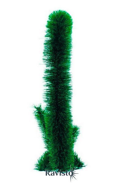 Кошик 1,40 йорш 10 штучна хвоя чорн дріт 3 кат 73*59*19 см 0222 фото