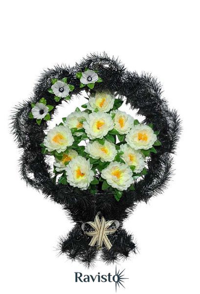 Кошик штучна хвоя 2 сорт 75*65*32 см 02390у фото