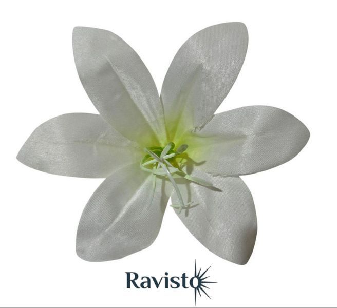 Голова искусственная лилия декоративный хлопок 12 см 50 шт 38102 фото