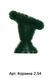 Кошик 2,54 штучна хвоя без ручки чорн. др 3 кат 40*32*32 см 0141-1 фото 2