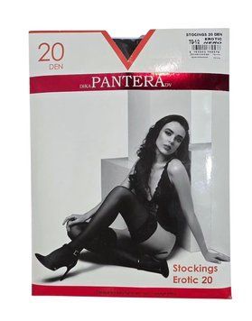 Чулки Pantera Stocings 20 ден, Nero 1/2p 50242 фото