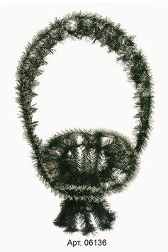 Кошик 140 штучна хвоя 75*45*37 см 06136 фото