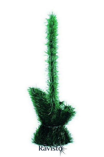 Кошик 1-1,1 косий штучна хвоя велика ручка чорн дріт 3 кат 68*48*22 0052 фото