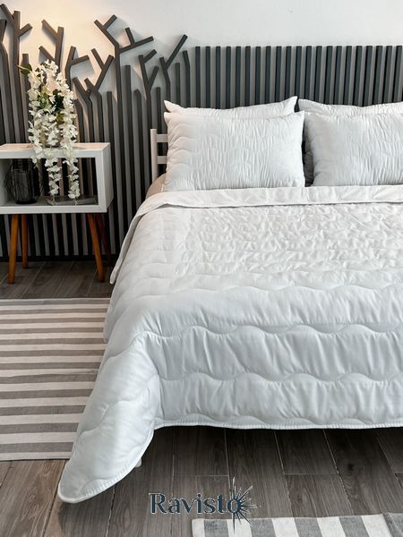 Ковдра демі 1,70х2,05 FOR 4 SEASONS у пакеті ARCLOUD (Ковдра 1,70х2,05 FOR 4 SEASONS мікрофібра Plain White /274 250 32мм біла пакет ) 77004 фото