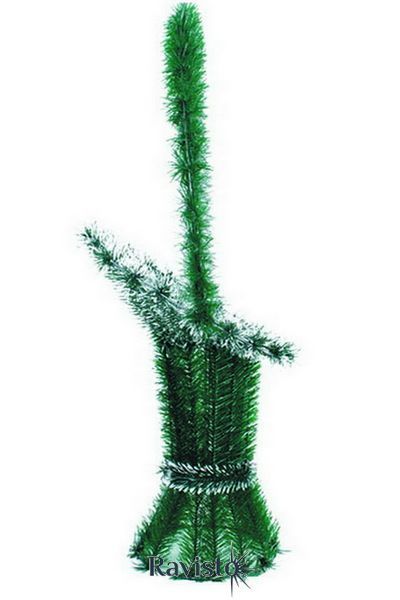 Корзина 2,25 искусственная хвоя черная проволока 3 кат 98*63*39 0189 фото