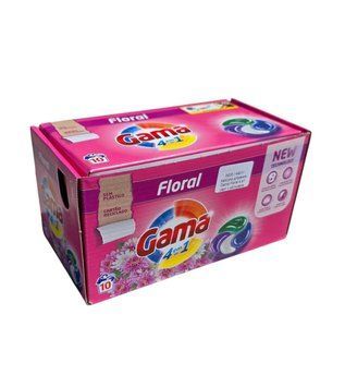 Капсулы для стирки Gama Floral 4 в1 серии с цветочным ароматом (10 шт) 44011 фото