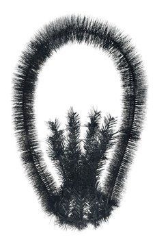 Кошик штучна хвоя йорш 65*40*20 см 06413-1 фото