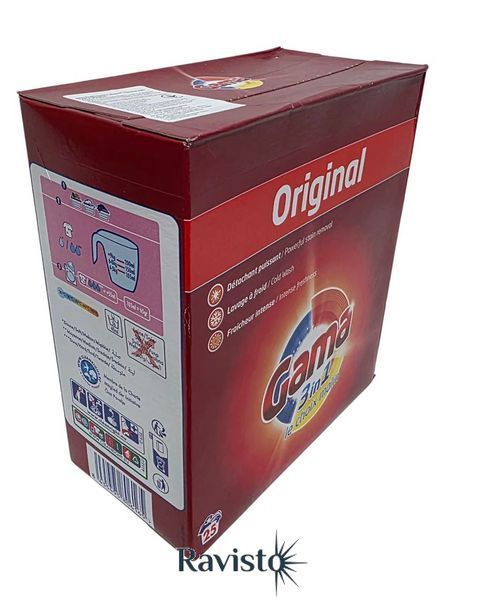 Порошок для стирки ГАМА Original универсальный 1,625кг коробка (25 стирок) 44013 фото