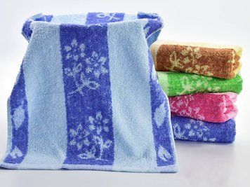 Полотенце кухня махра цветок четыре цвета 32*65 см 10/12 шт 50058 фото