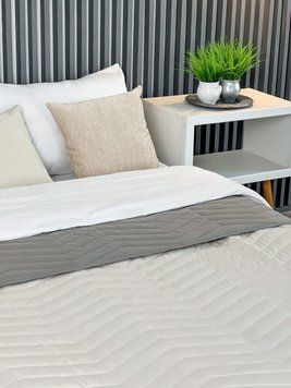 Покривало Літо 2,00х2,20 DOUBLE FACE Rainy Day+Elephan Skin ZIGZAG BIG у сумці TM ARCLOUD 77018 фото