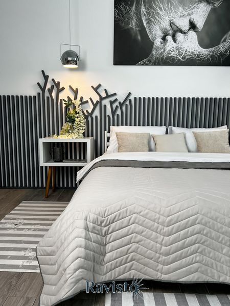 Покривало Літо 2,00х2,20 DOUBLE FACE Rainy Day+Elephan Skin ZIGZAG BIG у сумці TM ARCLOUD 77018 фото