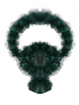 Кошик штучна хвоя 2 сорт 75*60*19 см 02104 фото