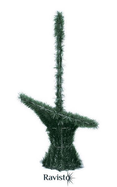 Корзина 2,13 искусственная хвоя черная проволока 3 кат 88*63*52 0144 фото