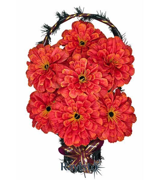 Кошик штучна хвоя 2 сорт 50*30*20 см 02106у фото